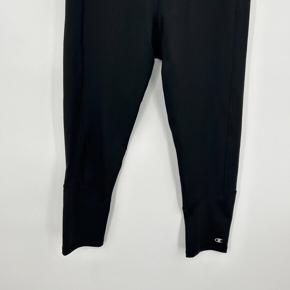 CHAMPION Gear Black Cropped Workout Leggings Size Small - Picture 4 of 7